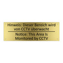 Hinweis: Dieser Bereich wird von /.../ - Notice: This Area Is Monitored /.../