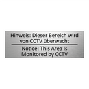 Hinweis: Dieser Bereich wird von /.../ - Notice: This Area Is Monitored /.../