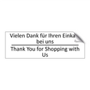 Vielen Dank für Ihren Einkauf /.../ - Thank You for Shopping with Us