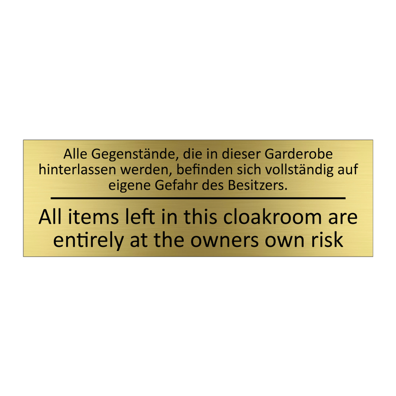 Alle Gegenstände, die in dieser /.../ - All items left in this cloakroom /.../