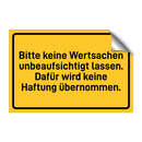 Bitte keine Wertsachen unbeaufsichtigt lassen. Dafür wird keine Haftung übernommen.