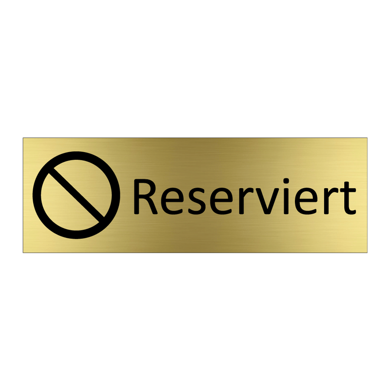 Reserviert