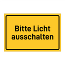 Bitte Licht ausschalten