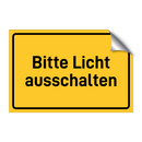 Bitte Licht ausschalten