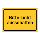 Bitte Licht ausschalten