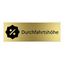 Durchfahrtshöhe