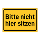 Bitte nicht hier sitzen