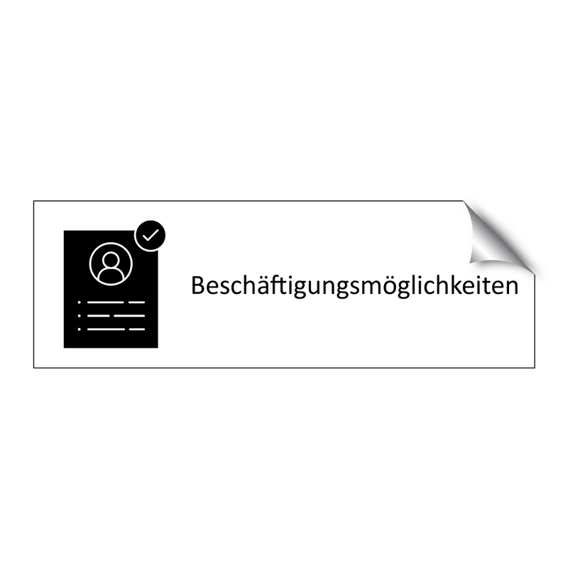 Beschäftigungsmöglichkeiten