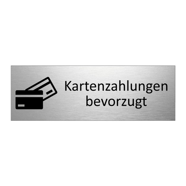 Kartenzahlungen bevorzugt