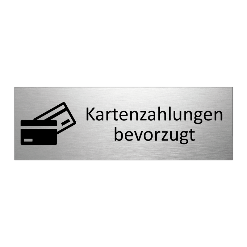 Kartenzahlungen bevorzugt
