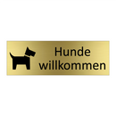 Hunde willkommen