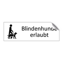 Blindenhunde erlaubt