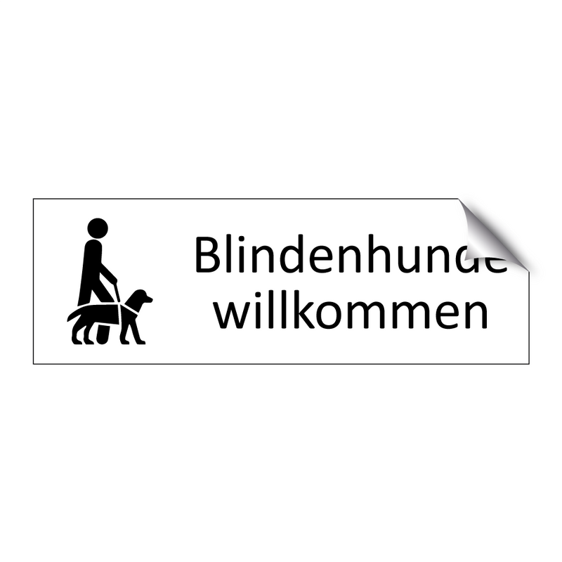 Blindenhunde willkommen