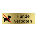 Hunde verboten