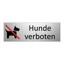 Hunde verboten