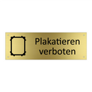 Plakatieren verboten
