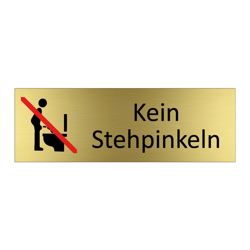 Kein Stehpinkeln