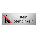 Kein Stehpinkeln