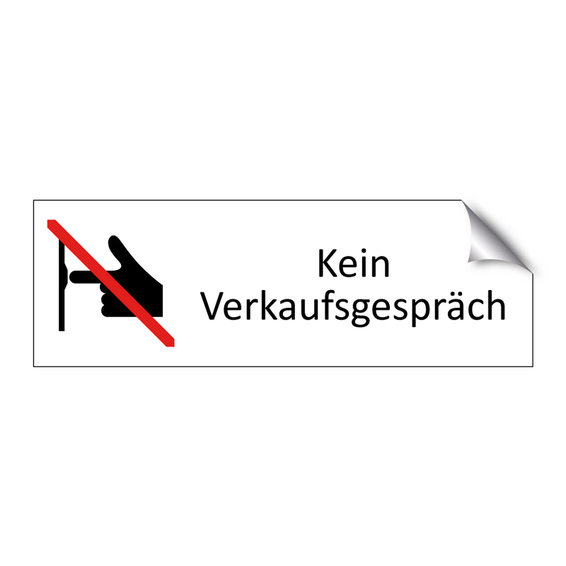 Kein Verkaufsgespräch
