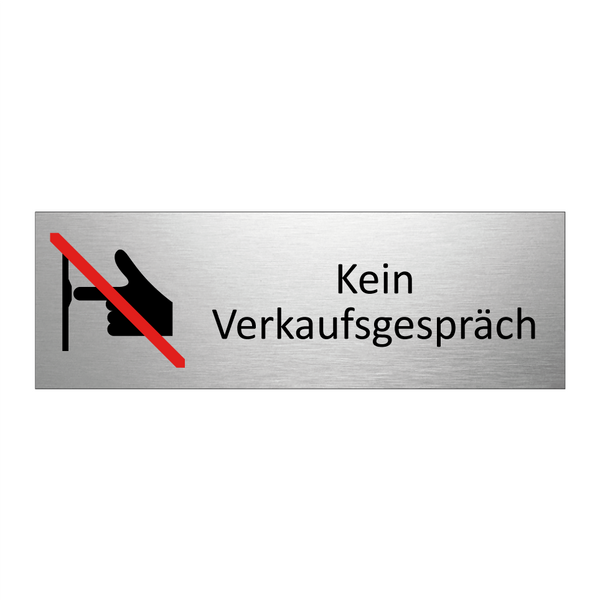 Kein Verkaufsgespräch
