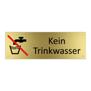 Kein Trinkwasser