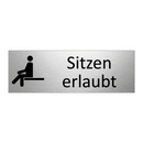 Sitzen erlaubt