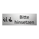 Bitte hinsetzen
