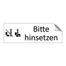 Bitte hinsetzen