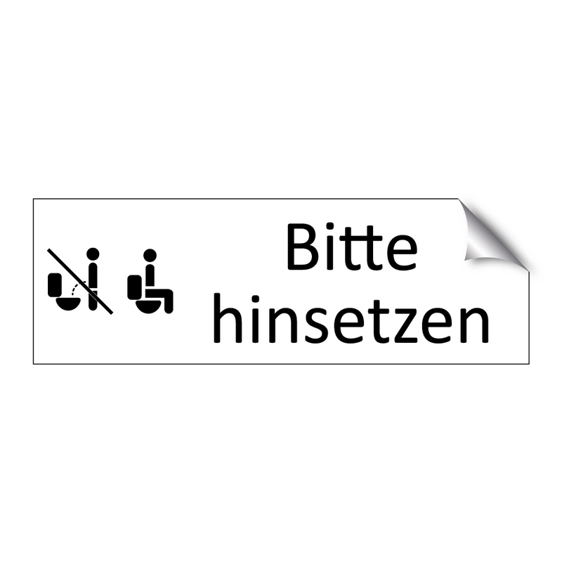 Bitte hinsetzen