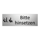 Bitte hinsetzen