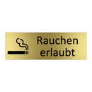 Rauchen erlaubt