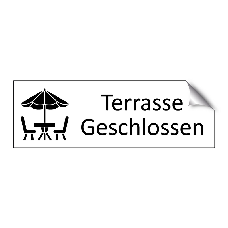 Terrasse Geschlossen