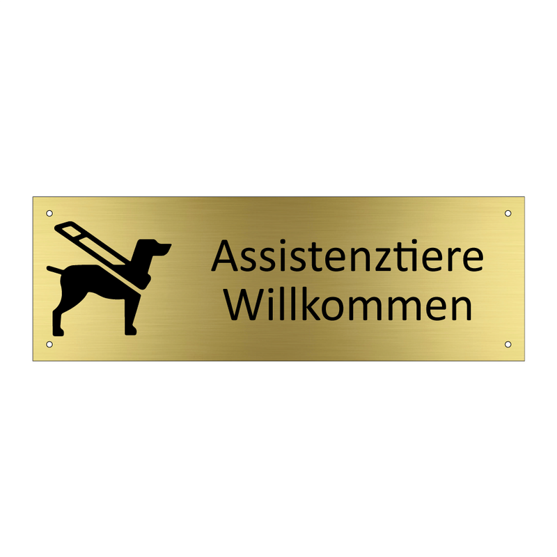 Assistenztiere Willkommen