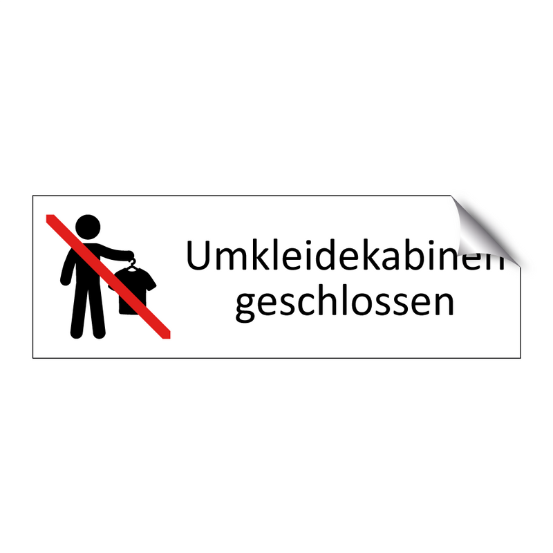 Umkleidekabinen geschlossen