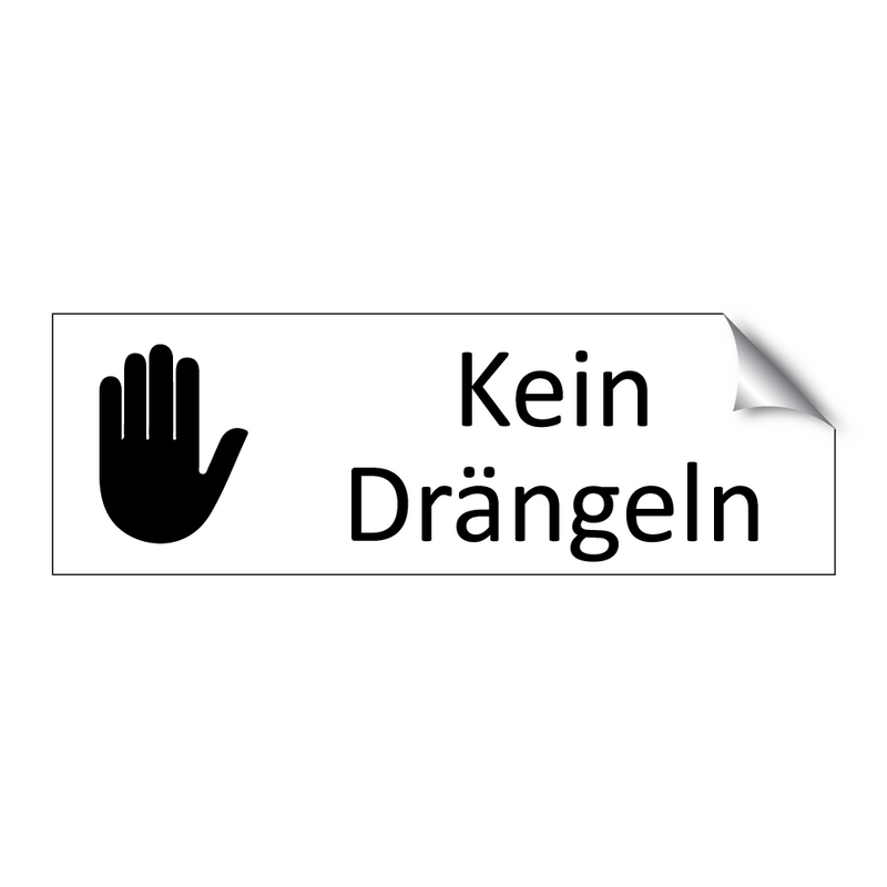 Kein Drängeln