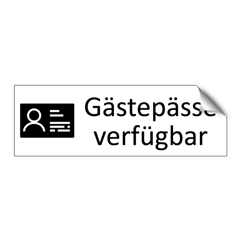 Gästepässe verfügbar