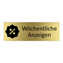 Wöchentliche Anzeigen