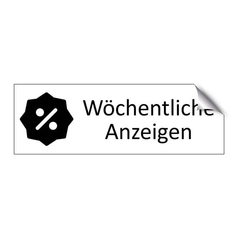 Wöchentliche Anzeigen