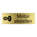 Motor abstellen