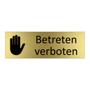 Betreten verboten