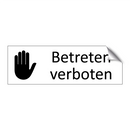 Betreten verboten