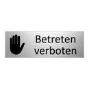 Betreten verboten