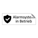 Alarmsystem in Betrieb