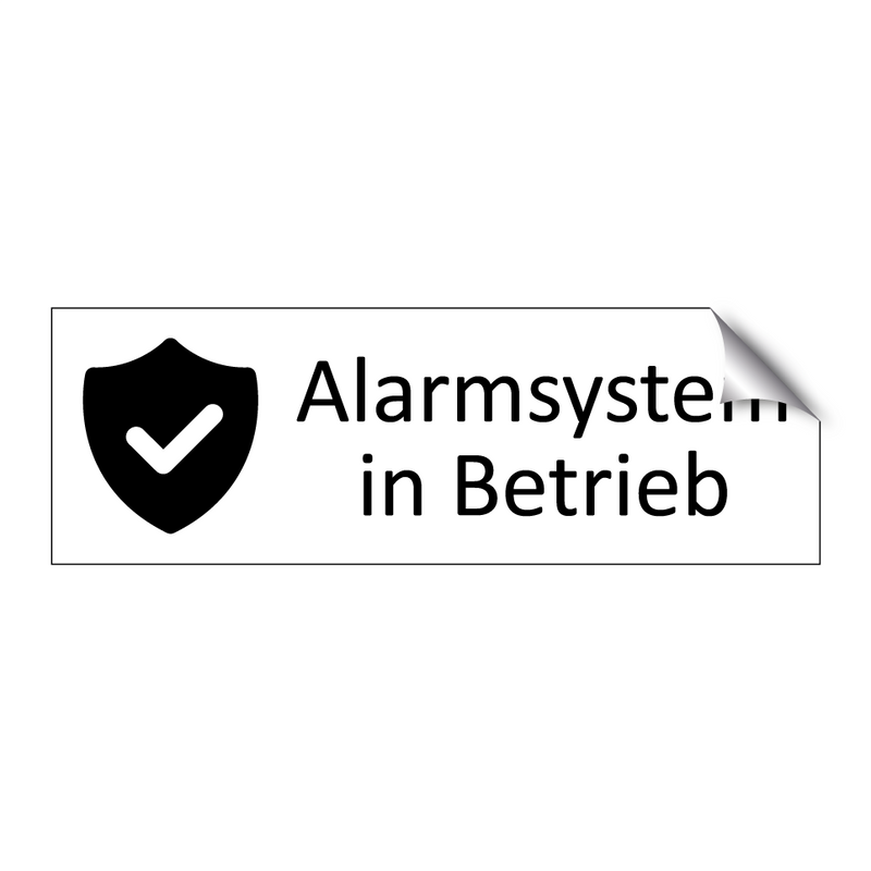 Alarmsystem in Betrieb