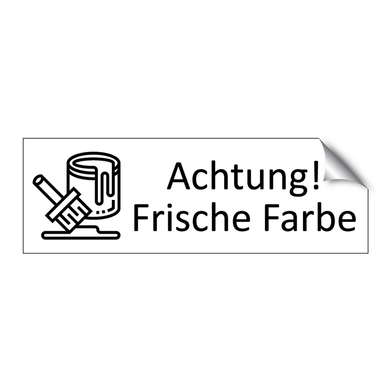 Achtung! Frische Farbe