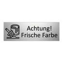 Achtung! Frische Farbe