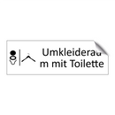 Umkleideraum mit Toilette
