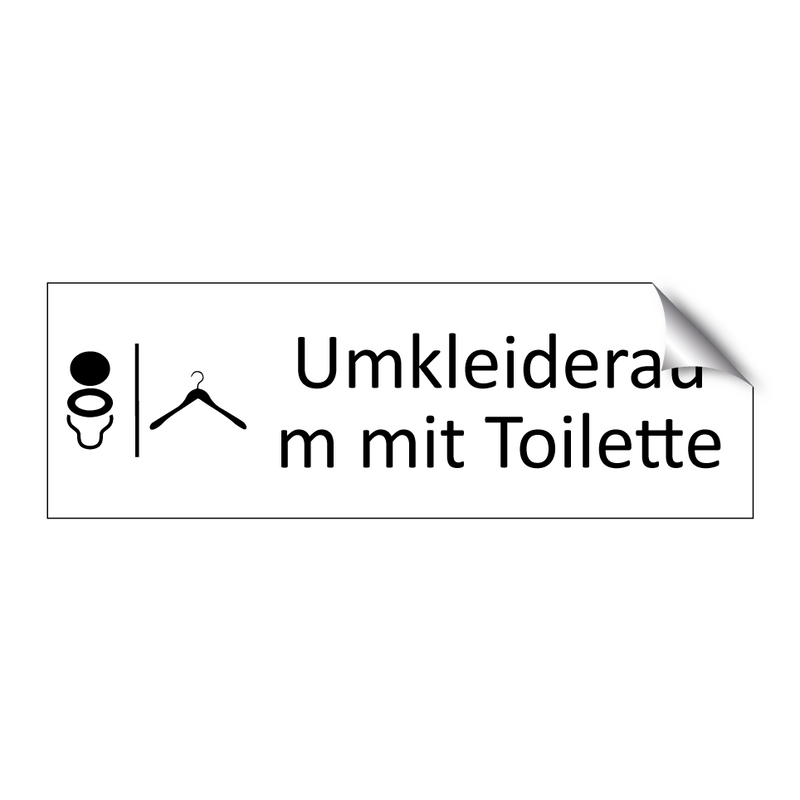 Umkleideraum mit Toilette
