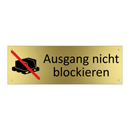 Ausgang nicht blockieren