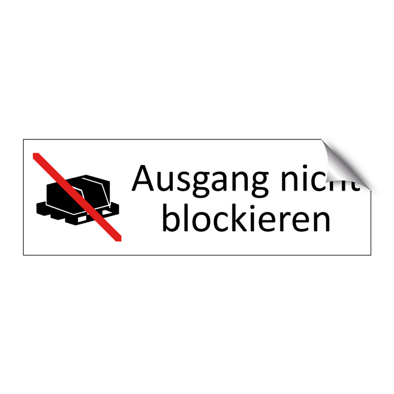 Ausgang nicht blockieren